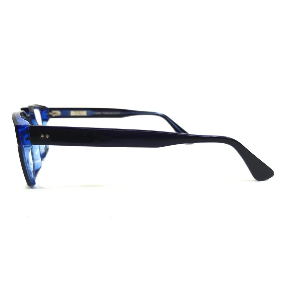 Jean-Francois Rey Eyeglasses Frames NIXON 2525 Black on Clear Blue 51-19-150